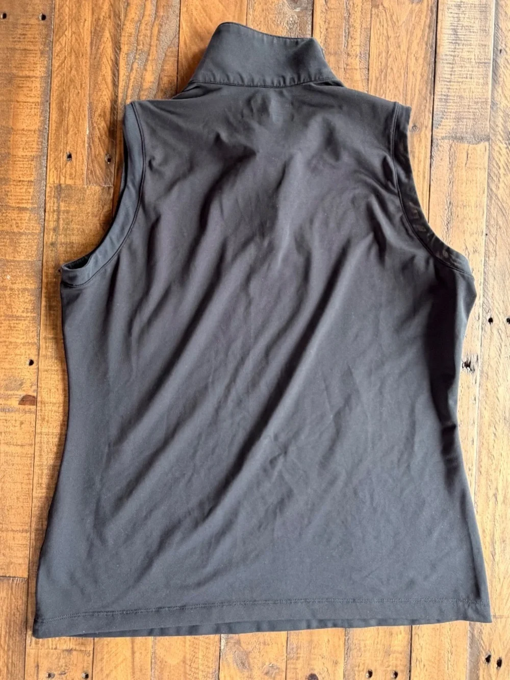 Nike Golf Dri-FIT Sleeveless 1/4 Zip Top Black Size M Womens Athletic